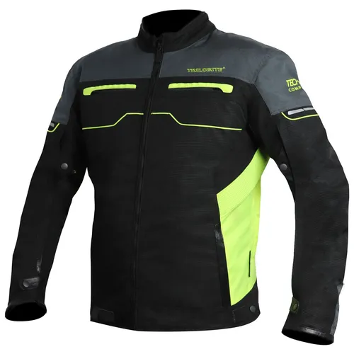 Trilobite All Ride Tech Air Motorradjacke Herren (schwarz/grau/neongelb) Gr: XL