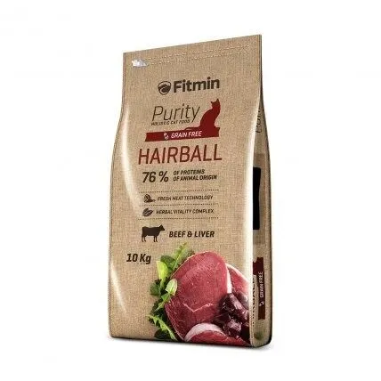 FITMIN Purity Hairball Katzen-Trockenfutter 10 kg Adult FITMIN 8595237013463