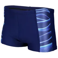 Aquarti Badehose Aquarti Herren Badehose Kurz Sportlich Streifen blau M