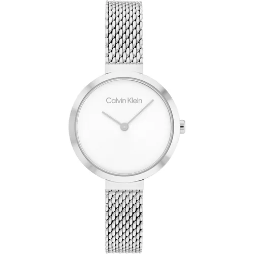 Calvin Klein Quarzuhr MINIMALISTIC T BAR 28 mm - Elegante Damenuhr mit 28 mm Gehäusedurchmesser, aus Edelstahl und Mineralglas, ideal für stilbewusste Frauen.