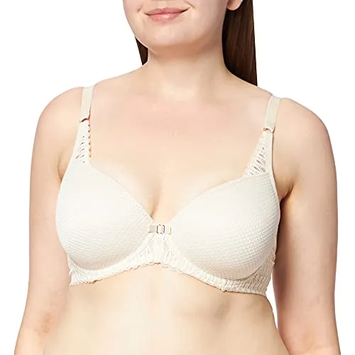 Triumph Aura Spotlight WHP Damen-BH, Creamy Dream, 70A - Funktionsunterwäsche mit weich strukturierten Cups und gemusterter Spitze, ideal für perfekten Halt und feminine Eleganz.