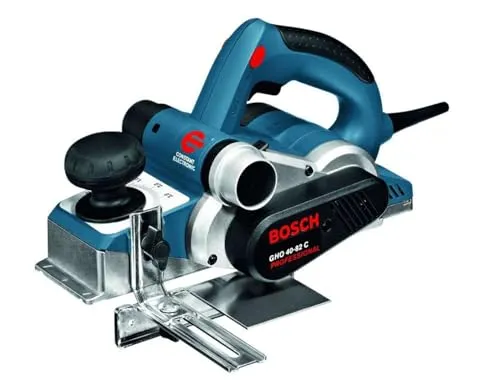 Bosch Hobel GHO 40-82 C - 850 W Elektrohobel, präzise Spandicke bis 4 mm, inklusive Transportkoffer und Zubehör