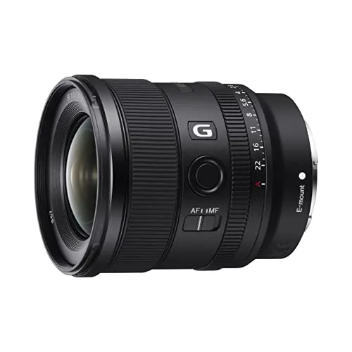 SONY SEL20F18G - 20 mm f 1.8 G-Lens für Sony E-Mount, lichtstark mit schnellem Autofokus und ideal für Ultra-Weitwinkel-Fotografie