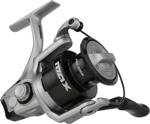 Abu Garcia MAXXSP4000 - Hochleistungs Spinnrolle für Raubfischangeln - Angelrollen mit innovativem Hybrid-V-Spool und Rocket Line Management™ für optimale Schnurkontrolle. Leichtes Design und reibungsloser Betrieb dank 4+1-Lagersystem. Ideal für passionierte Angler!
