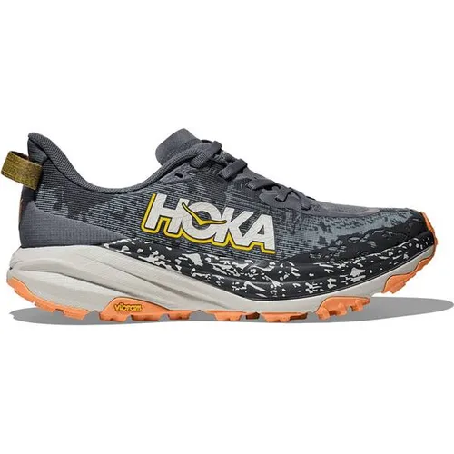 Hoka Damen Speedgoat 6 – Trailrunning Schuh in bunt, Größe 39.3 - Laufschuhe für technisches Terrain, ultragriffige Vibram® Megagrip-Außensohle und reaktive EVA-Zwischensohle für dynamisches Laufen und maximalen Komfort.