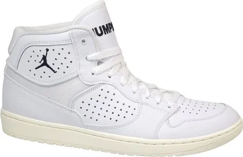 Jordan Herren Access Sneakers - Mehrfarbig (White/White-Pale Ivory-Metallic Gold) 45 EU - Sneaker mit klassischer Air-Dämpfung und elegantem Design, ideal für den Alltag und sportliche Aktivitäten.