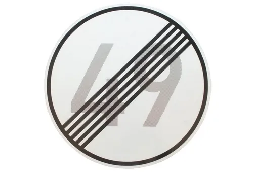 BauSupermarkt24 Verkehrsschild VZ ENDE 49km/h 278-49 420mm von BauSupermarkt24