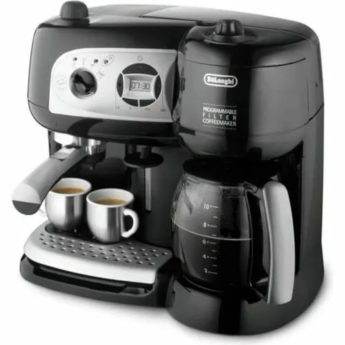 Delonghi BCO264.1 Siebträgermaschine - Vielseitige Espressomaschine mit 1750 W Leistung, 15 bar Pumpe und digitalem Timer für perfekten Kaffeegenuss zu Hause.