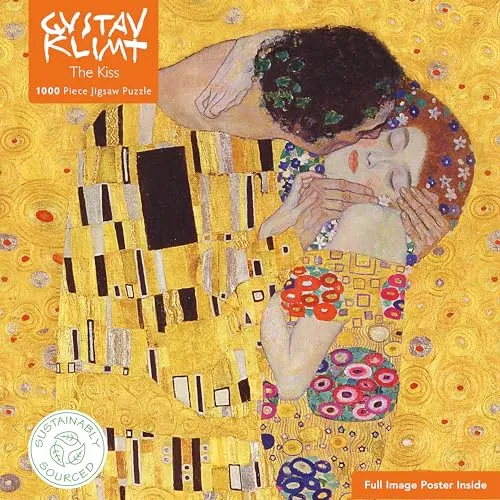 Puzzle - Gustav Klimt: Der Kuss - Hochwertiges klassisches Puzzle mit 1000 Teilen, das das Meisterwerk von Gustav Klimt zeigt – perfekt für Kunstliebhaber und entspannende Stunden.