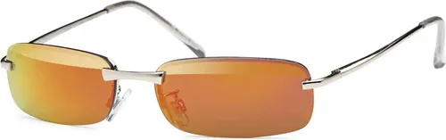 Rechteck Sonnenbrille, Rahmenfarbe:Rot