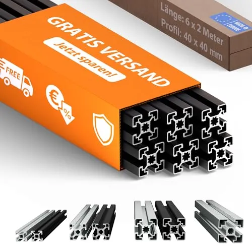 Tivendis Konstruktionsprofil 40x40 Nut 8 von Tivendis