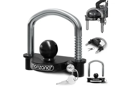 Monzana Anhängerschloss für gängige Anhängerkupplung von Monzana