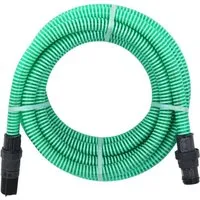vidaXL Saugschlauch mit PVC-Anschlüssen 7 m - Bewässerungsschlauch aus hochwertigem PVC, langlebig und ideal für Hauswasserwerke und Gartenpumpen, mit Fußventil und Sieb zum Schutz vor Schmutz.