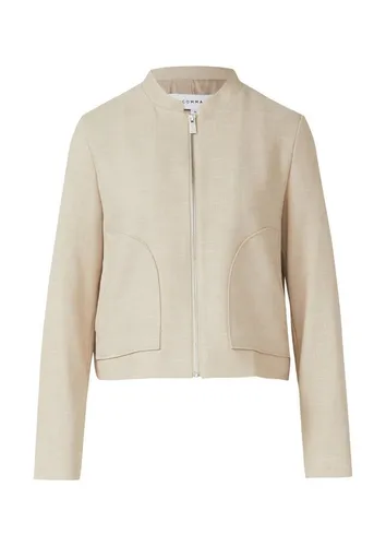 comma Funktionsjacke Indoor-Jacke mit modernem Collegekragen - Moderne Indoor-Jacke mit lässiger Boxy-Passform und aufgesetzten Taschen. Die hochwertige Webware sorgt für eleganten Tragekomfort und vielseitige Kombinationsmöglichkeiten für Casual- und Business-Anlässe.