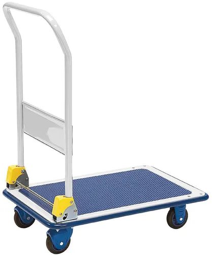 Faltbarer Profi-Trolley - 150 kg Tragkraft - Sackkarren mit geräuscharmen Rädern (100 mm Durchmesser) und großzügiger Plattform (725 x 465 mm) für müheloses Transportieren von schweren Lasten.