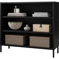 Produktbild JAN NOWAK Kommode Metall Offen LUCA 4 Ebenen 90 x 100 x 35 cm Schwarz
