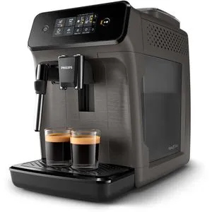 Philips EP1224 - Espresso-Kaffeemaschine mit Mahlwerk, One-Touch-LED-Schnittstelle und automatischer Entkalkung für perfekten Kaffeegenuss