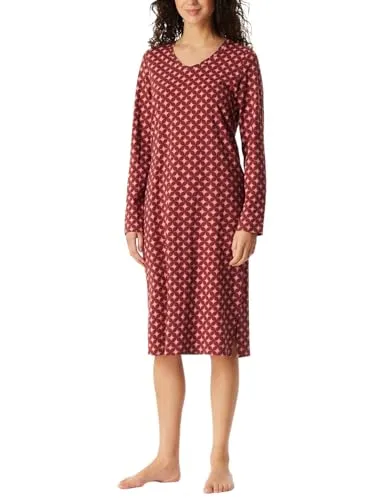 Schiesser Damen Langarm Bigshirt, Burgund von Schiesser