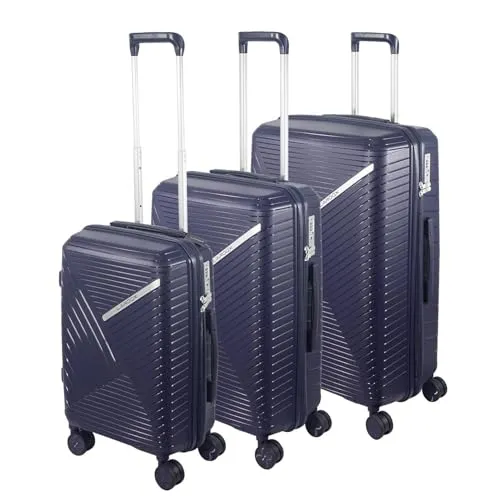 Laroqx Hartschalen Kofferset 3-teilig, Blau