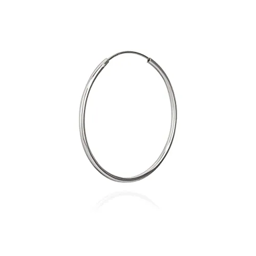 NKlaus 35mm EINZEL 925 Sterling Silber Creole Ohrring Ohrschmuck Ohrhänger 5167