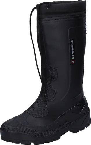 Nora Spirale Ötz Stiefel gefüttert schwarz Gr. 43 - Gummistiefel für Erwachsene, ideal für kaltes Wetter mit gefüttertem Innenfutter und rutschfester Sohle für optimalen Halt.