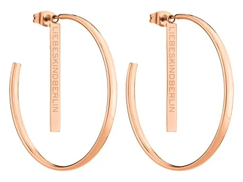 LIEBESKIND Damen-Creole Edelstahl LJ-0258-E-43 in rot von Liebeskind Berlin