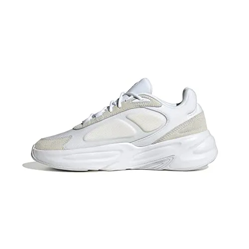 adidas Damen Ozelle Sneaker - FTWR White FTWR White Matte Gold, 40 EU - Damen-Sneaker mit bequemem Tissue-Obermaterial und Gummi-Verschluss, ideal für lässige Looks und den ganzen Tag Tragekomfort.