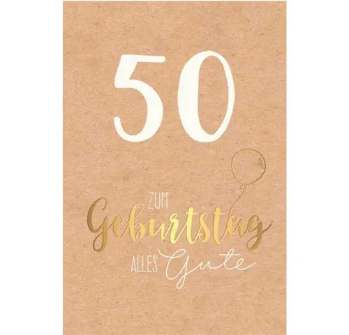 Skorpion Glückwunschkarte Geburtstagskarte - Zum 50.Geburtstag - Alles Gute