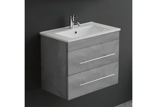 Alpenberger Badmöbel-Set mit Waschbecken und Unterschrank - 60 cm - Elegantes Badmöbel-Set mit hochwertigem Keramik Waschbecken und praktischen Soft-Close Schubladen. Ideal für modernes Badezimmer und Gäste-WC, erhältlich in verschiedenen Farben und Größen.