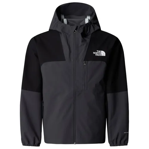 The North Face NF0A8AY4KT0 TEEN HIKE Packable Shell Jacket Unisex - Leichte, packbare Jacke in TNF BLACK/ASPHALT GREY, ideal für Outdoor-Aktivitäten und vielseitig einsetzbar.