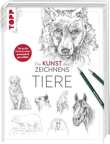 Die Kunst des Zeichnens - Tiere: Die große Zeichenschule - Medien: Praxisnahe Anleitung zum Zeichnen von Tieren, ideal für Anfänger und kreative Köpfe.