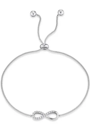 Engelsrufer Silberarmband Little Magic INFINITY mit Zirkonia - Silberarmband aus 925er Sterlingsilber, handgefertigt und verstellbar. Perfekt für jeden Anlass, ob Büro oder Party – ein ideales Geschenk!