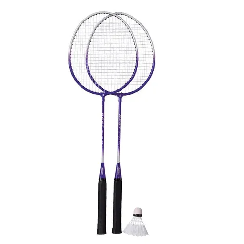 Best Badminton Garnitur 3teilig blau/silber L 64,5 cm B 20,5 cm rot/silber neu