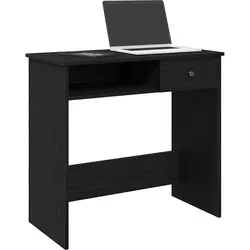 vidaXL Schreibtisch Schwarz 80x40 cm - Praktisch und stilvoll - Kinderschreibtische mit geräumiger Tischplatte und viel Stauraum für Ordnung. Robustes Holzwerkstoff-Material sorgt für Langlebigkeit und Pflegeleichtigkeit.
