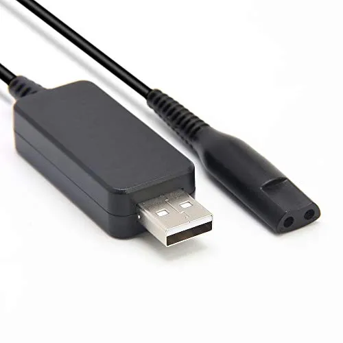Produktbild USB-Ladekabel, 12 V, Netzkabel für Braun Serie 1, 3, 5, 7, 9 Elektrorasierer 3020S, 3080S, 760CC, 790CC, 340s, 190s, 5190cc, 5210, 9095cc