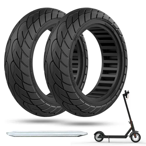 OUXI 10×2.5 Zoll Ersatz-Vollgummireifen für Ninebot G30 Max/G30D