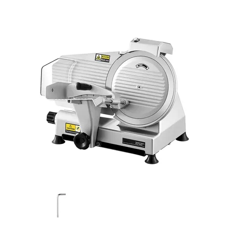 VEVOR Fleischschneider Elektrisch 180W - Vielseitiger Allesschneider - Allesschneider für Fleisch, Brot und Käse mit 180W Leistung, ideal für präzise und gleichmäßige Schnitte in der heimischen Küche.