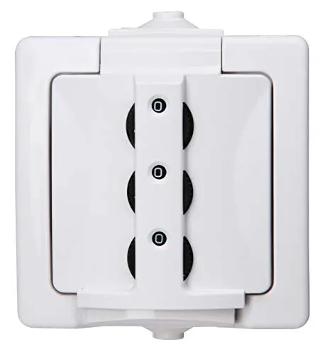 Kopp Nautic Schutzkontakt-Steckdose mit Zahlenschloß in weiß von Kopp