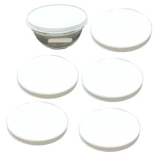 Stück Deckel Ø 17,5 cm in weiß passend für Ø 17 cm Melamin- Salat- und Glasschüssel 6