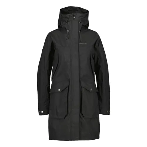 Didriksons Women's Thelma Parka 10 - Wetterfester Damen-Mantel in Schwarz, Gr 52 - Robuster Mäntel für ungemütliche Tage, wasserdicht und winddicht mit Kapuze. Ideal für den Alltag und stilvoll in Schwarz. Entdecken Sie weitere Didriksons Angebote!