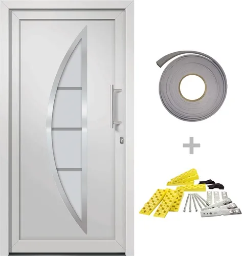 vidaXL Haustür mit Handgriff-Set 98x190cm von vidaXL