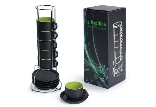 MiaMio Espressotasse 6 x 75 ml in grün von MiaMio