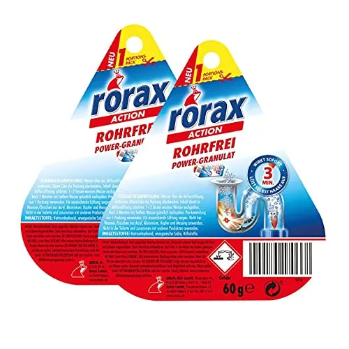 2x rorax Rohrfrei Power-Granulat Portionspack 60g von rorax