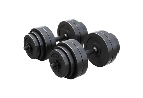 GYRONETICS Kurzhantel Set 30kg - Rutschfest und Vielseitig - Kurzhanteln für effektives Muskeltraining, rutschfeste Griffe und sanfte Böden dank Kunststoffbeschichtung. Ideal für Brust, Schulter und Arme.