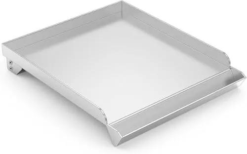 Onlyfire Edelstahl-Grillplatte für Seitenbrenner, 33cm x 31cm