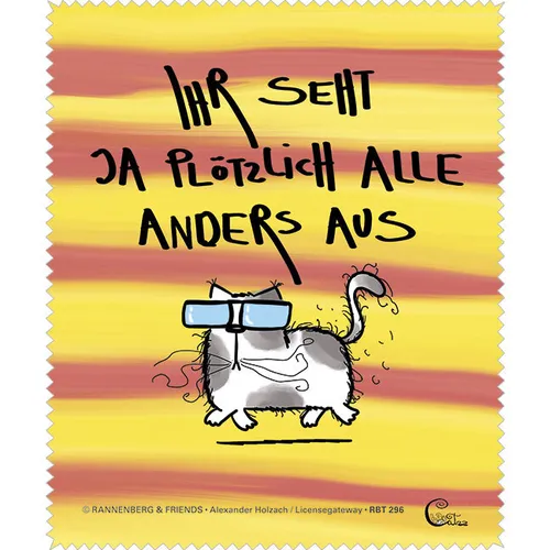 Brillenputztuch - Katze - 