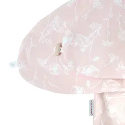 Bezug für Stillkissen Mohnblume altrosa