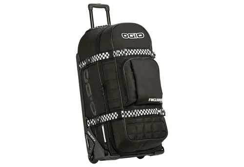 Ogio RIG 9800 Pro Ausrüstungstasche - Schwarz/Weiß - 125 L - Robuste Reisetasche mit SLED-System für maximale Stabilität, inklusive MX-Stiefeltasche und vielseitigen Fächern für optimale Organisation. Perfekt für Abenteuer und Reisen!