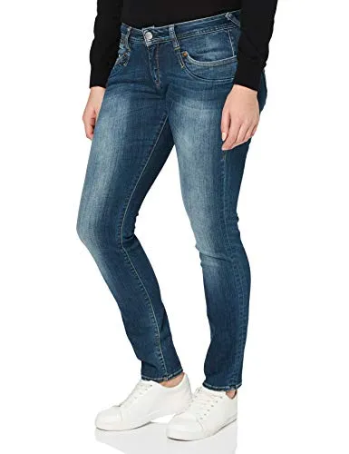 Herrlicher Damen Piper Slim Organic Denim Jeans (25W / 30L, Blau (Deep Water 831))