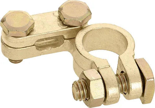 alca® Batterie-Polklemme Minus (-) 6/12 Volt Autobatterie Klemme Batteriepoladapter Anschlussklemme Batteriepolklemme Batterie